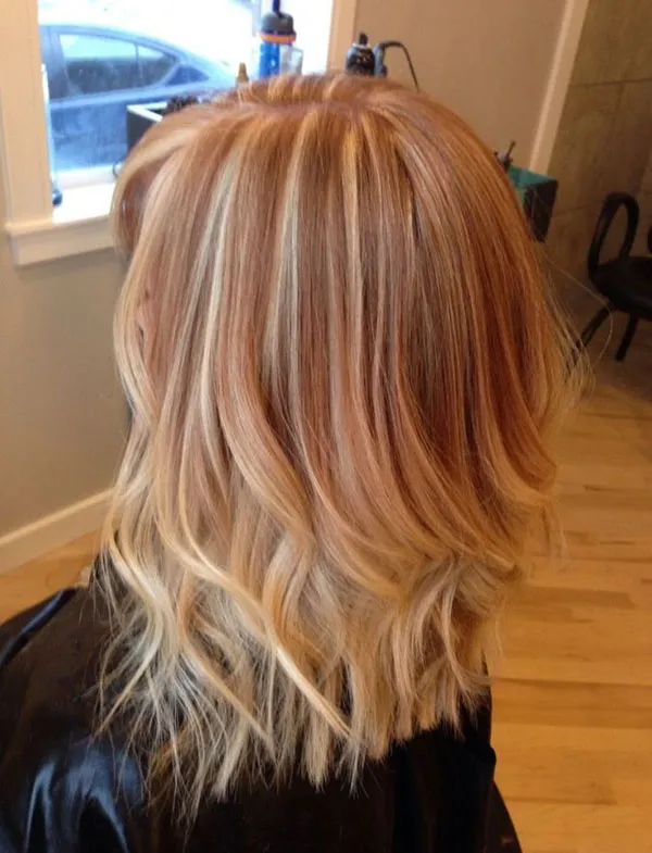 مدل رنگ مو کهربایی دخترانه؛ ترند گرم و درخشان 2025 33 Amber hair color 30