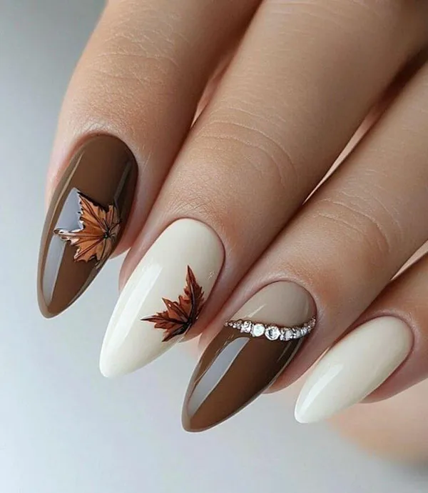 Autumn nail style 10