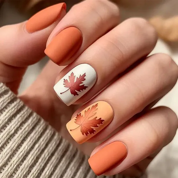 Autumn nail style 17