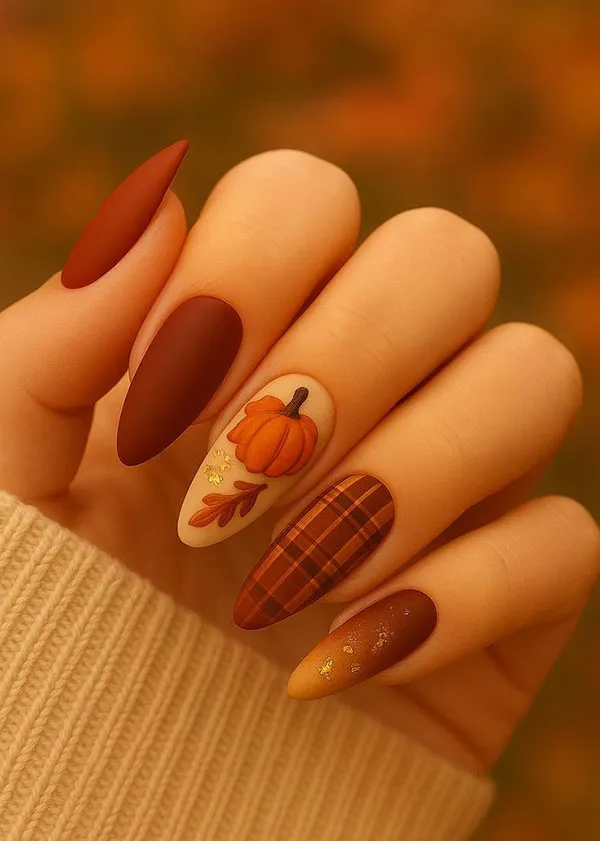 Autumn nail style 2