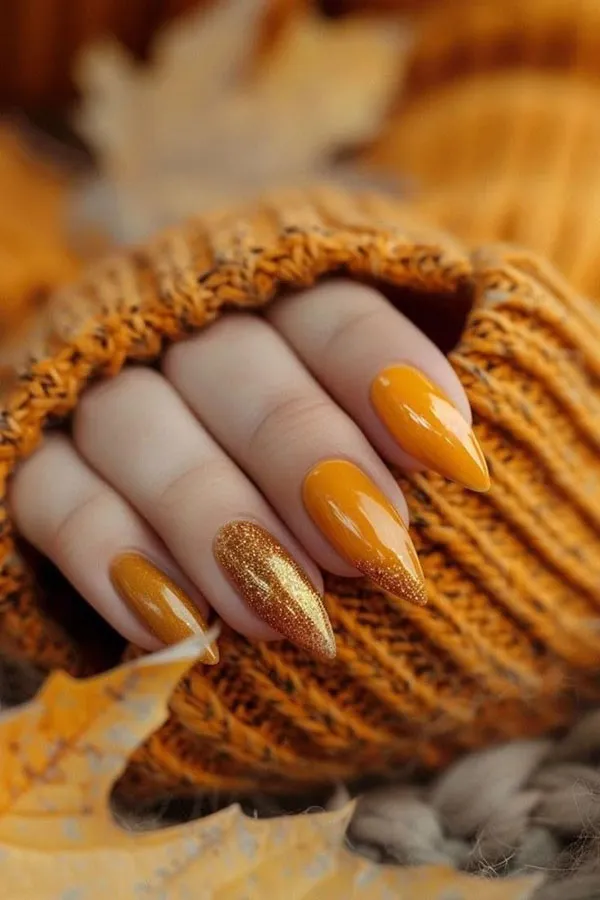 Autumn nail style 25