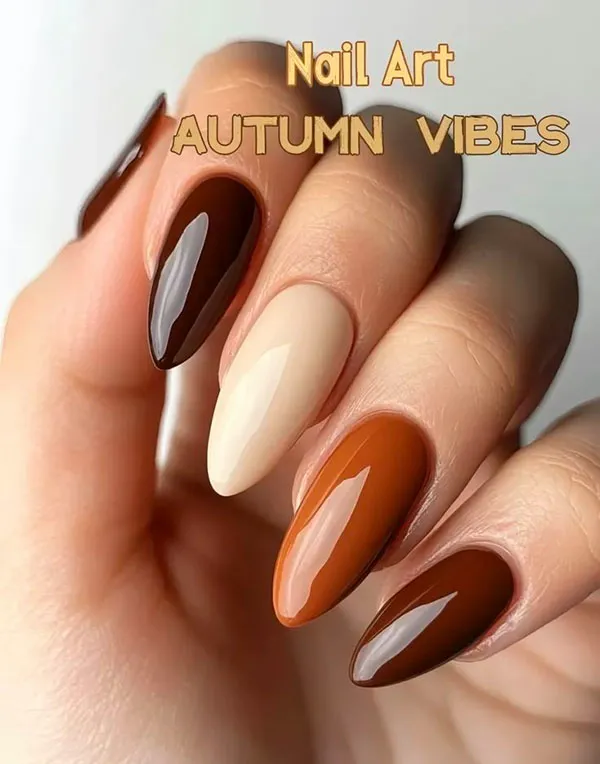 Autumn nail style 4