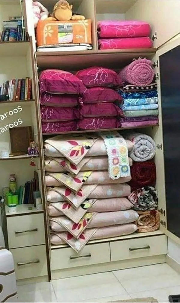 Bridal bedroom wardrobe arrangement 9