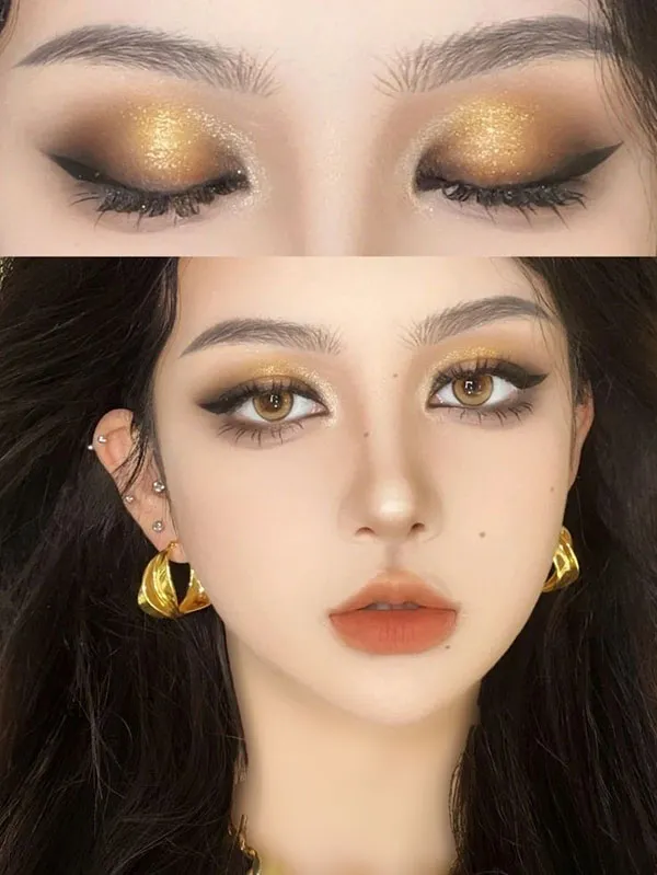 مدل میکاپ چینی دخترانه 2025؛ از لبهای گیلاسی تا رژگونه بامزه! 20 Chinese makeup 17