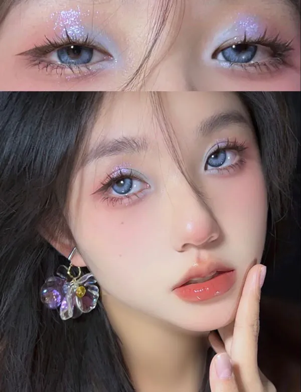 مدل میکاپ چینی دخترانه 2025؛ از لبهای گیلاسی تا رژگونه بامزه! 22 Chinese makeup 20