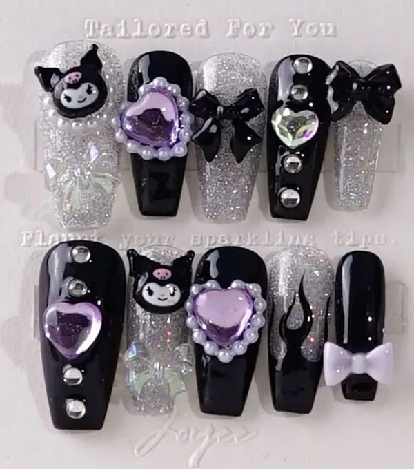38 طرح ناخن مصنوعی کرومی ترند؛انتخابی برای دخترایی که عاشق دنیای فانتزین! 32 Chrome artificial nails 28