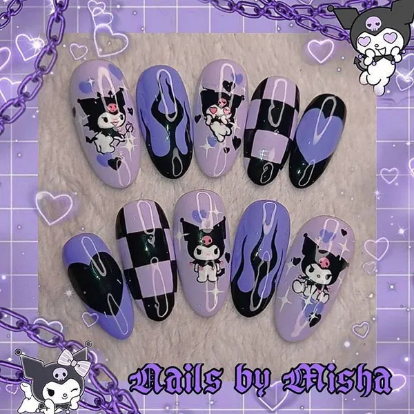 38 طرح ناخن مصنوعی کرومی ترند؛انتخابی برای دخترایی که عاشق دنیای فانتزین! 31 Chrome artificial nails 29