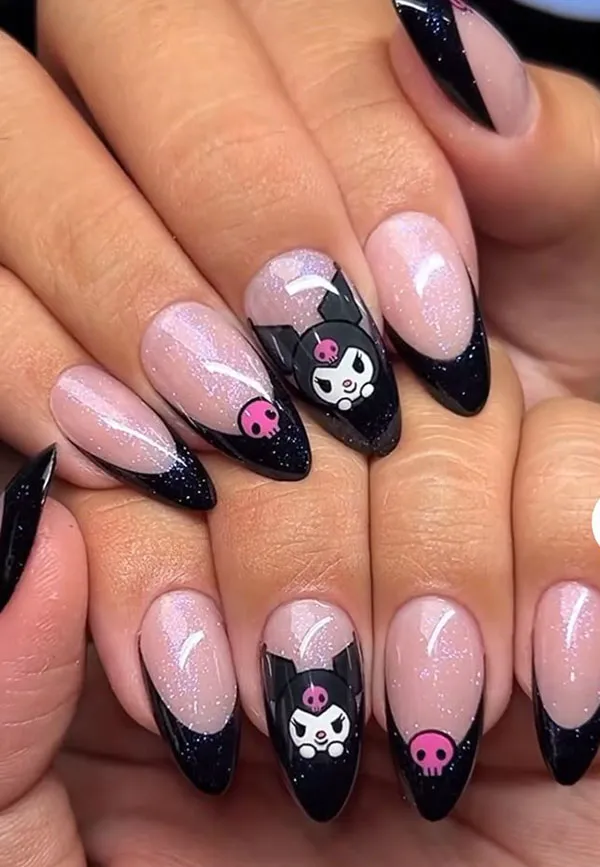 38 طرح ناخن مصنوعی کرومی ترند؛انتخابی برای دخترایی که عاشق دنیای فانتزین! 36 Chrome artificial nails 33
