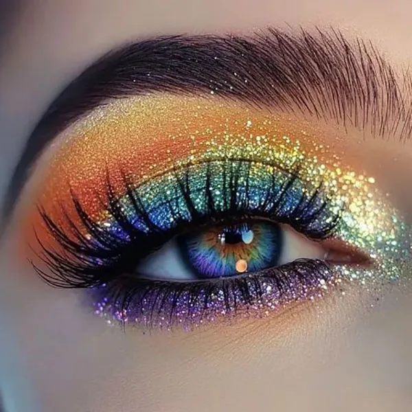 Color eye shadow model 2