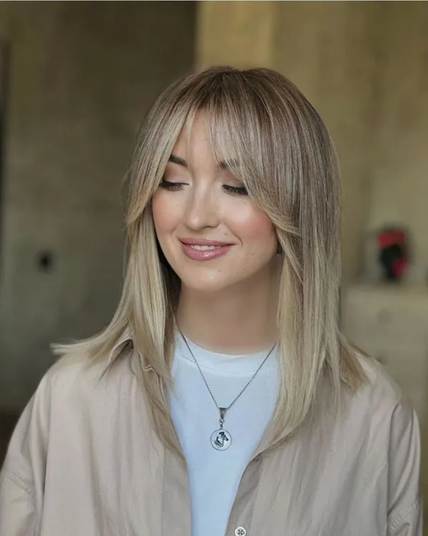 Cool beige hair color 14