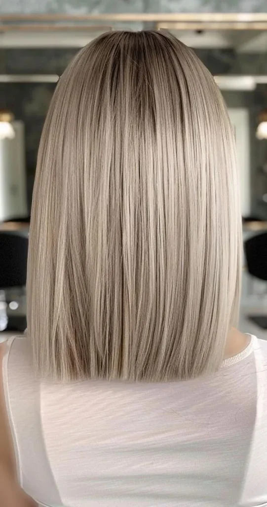Cool beige hair color 26