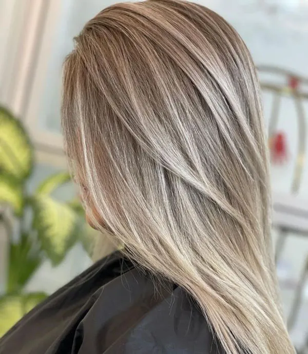 Cool beige hair color 6