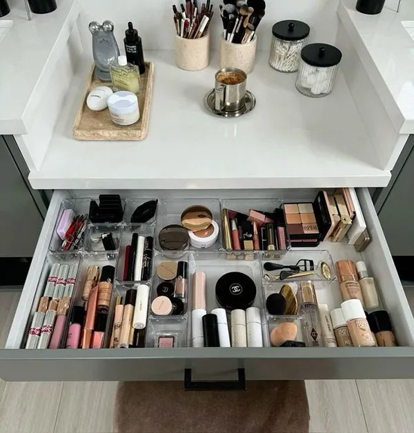 Cosmetic drawer organizer 15