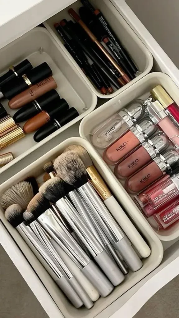 Cosmetic drawer organizer 7