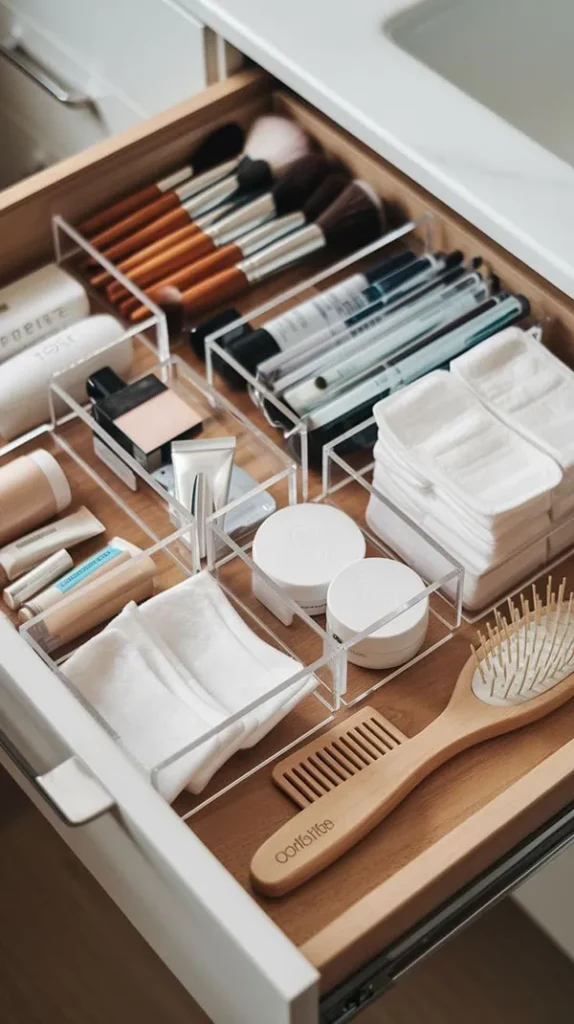 Cosmetic drawer organizer 8