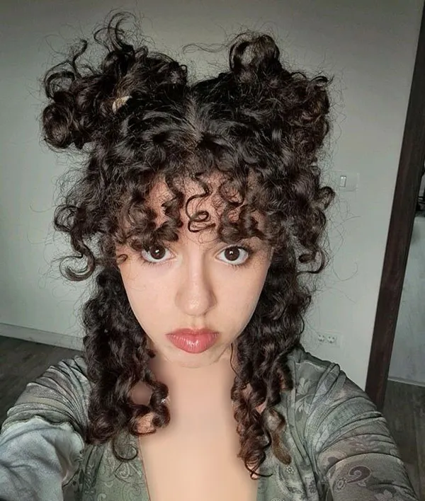 37 مدل مو فر جلو سر برای عروسی جدید؛ انتخاب محبوب بین دخترا ! 5 Curly hairstyle for the front of the head for a wedding 2