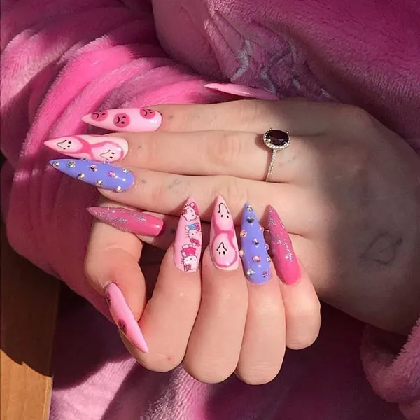 37 طرح ناخن پینترستی کیوت؛ ایدههایی که دل هر دختری رو میبره! 6 Cute Pinterest Nail Designs 1