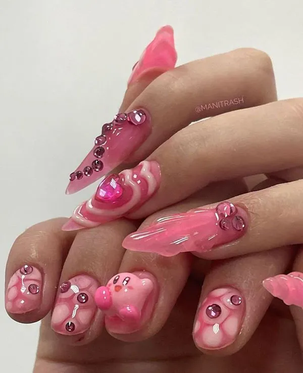 37 طرح ناخن پینترستی کیوت؛ ایدههایی که دل هر دختری رو میبره! 17 Cute Pinterest Nail Designs 13