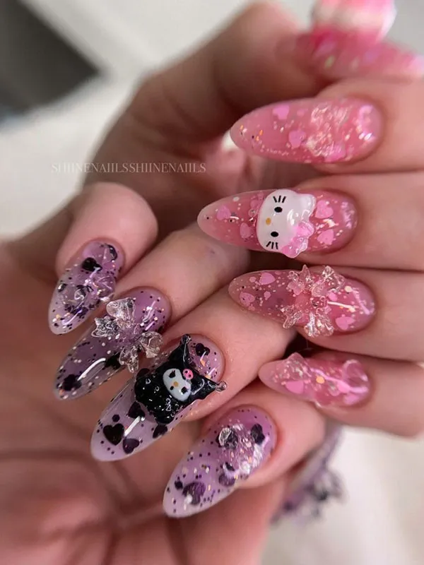 37 طرح ناخن پینترستی کیوت؛ ایدههایی که دل هر دختری رو میبره! 4 Cute Pinterest Nail Designs 2