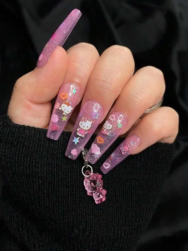 37 طرح ناخن پینترستی کیوت؛ ایدههایی که دل هر دختری رو میبره! 26 Cute Pinterest Nail Designs 22