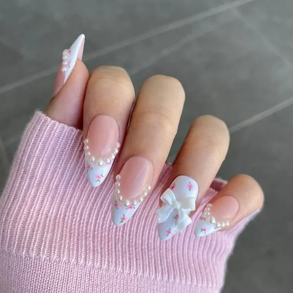 37 طرح ناخن پینترستی کیوت؛ ایدههایی که دل هر دختری رو میبره! 28 Cute Pinterest Nail Designs 24
