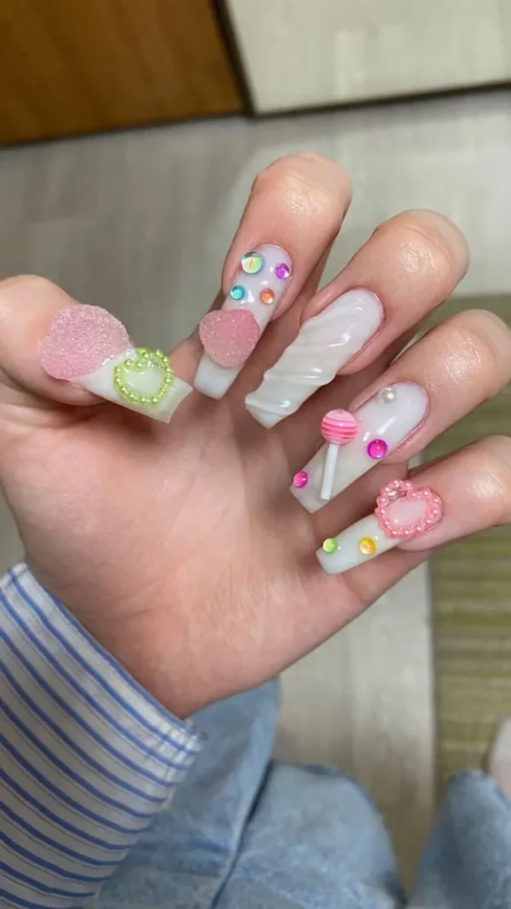 37 طرح ناخن پینترستی کیوت؛ ایدههایی که دل هر دختری رو میبره! 29 Cute Pinterest Nail Designs 26