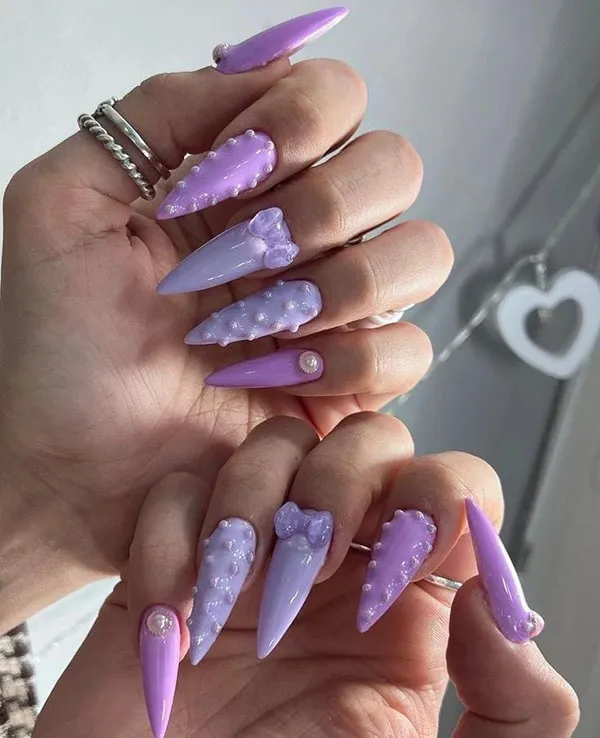 37 طرح ناخن پینترستی کیوت؛ ایدههایی که دل هر دختری رو میبره! 35 Cute Pinterest Nail Designs 30
