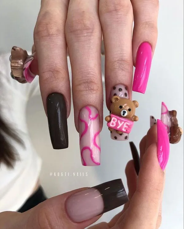 37 طرح ناخن پینترستی کیوت؛ ایدههایی که دل هر دختری رو میبره! 16 Cute Pinterest Nail Designs 32