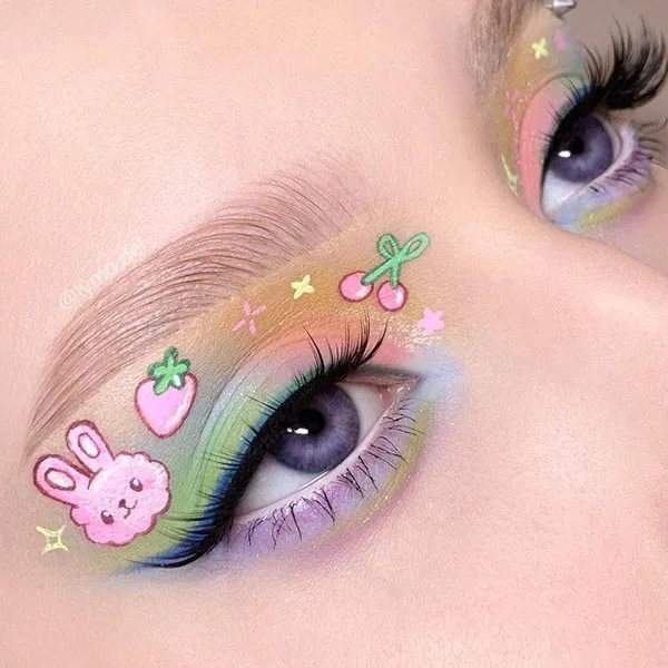 Cute fantasy girly eyeshadow 14