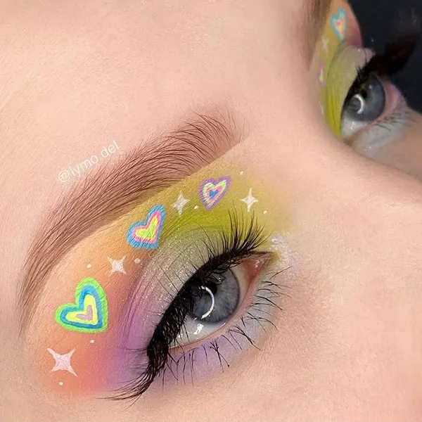 Cute fantasy girly eyeshadow 16