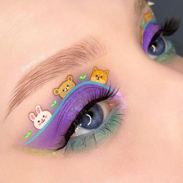 Cute fantasy girly eyeshadow 18