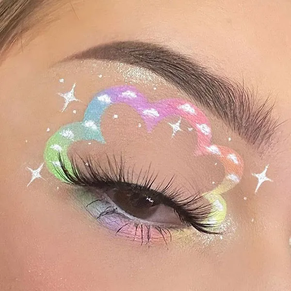 Cute fantasy girly eyeshadow 2