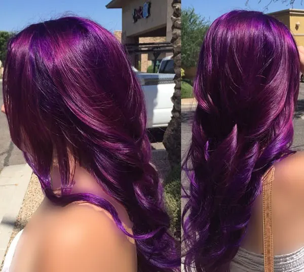 Eggplant hair color 1