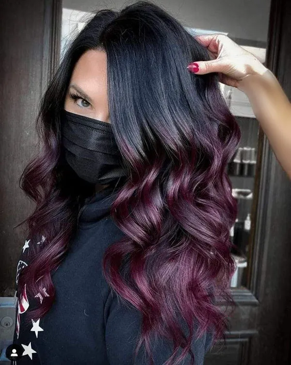 Eggplant hair color 17