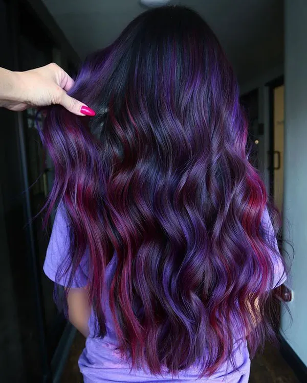 Eggplant hair color 18