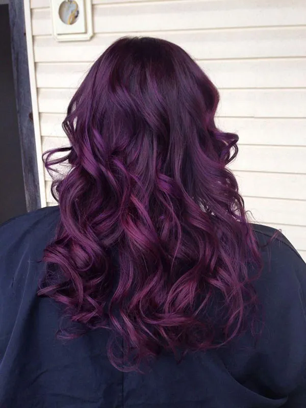 Eggplant hair color 19