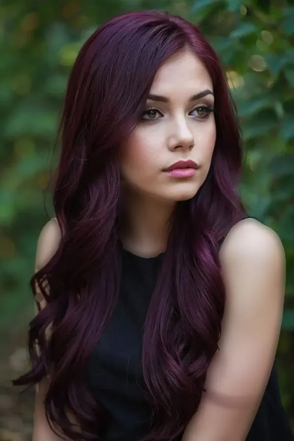 Eggplant hair color 23
