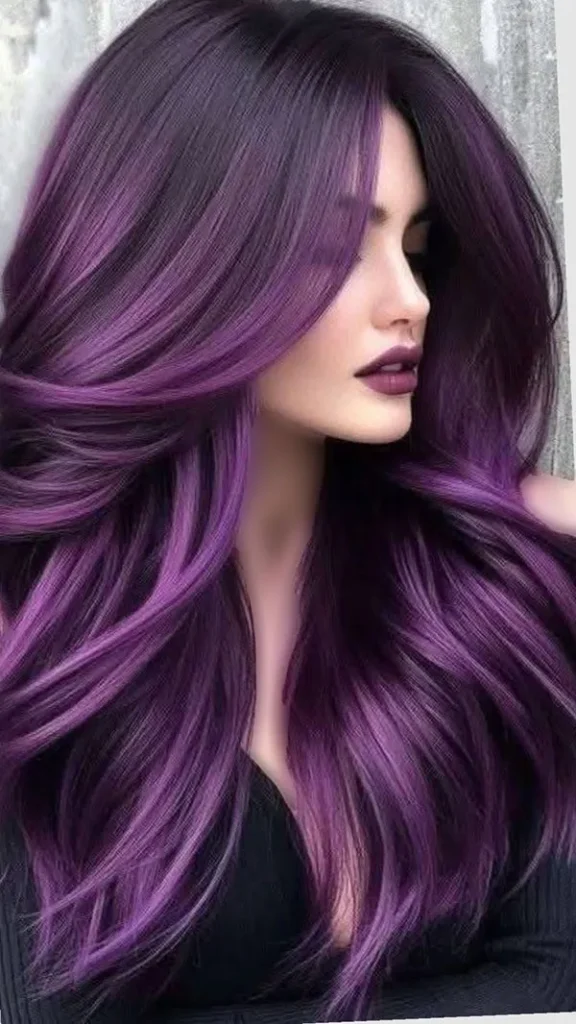 Eggplant hair color 5