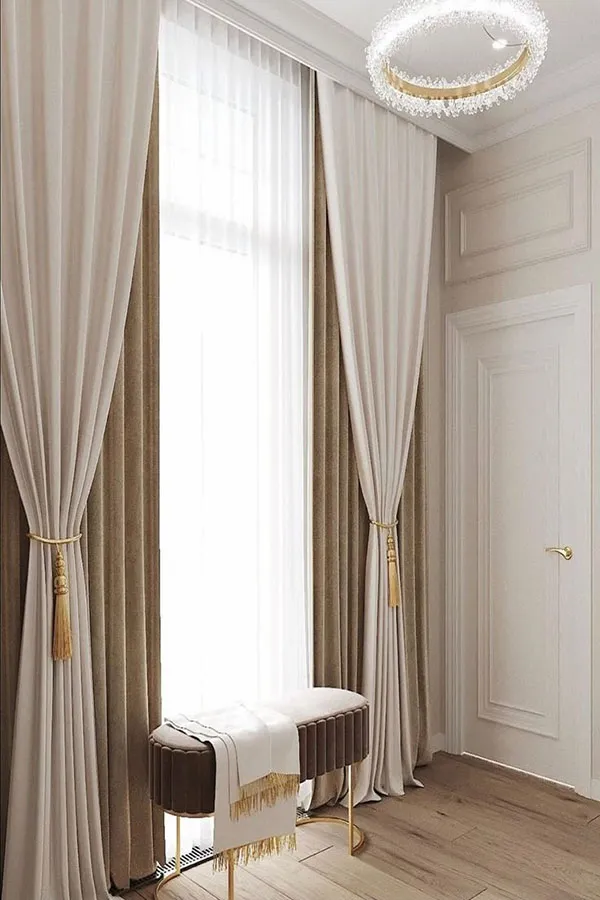 European minimalist curtain model 26