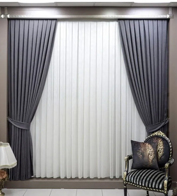 European minimalist curtain model 4