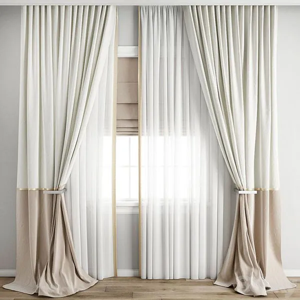 European minimalist curtain model 5