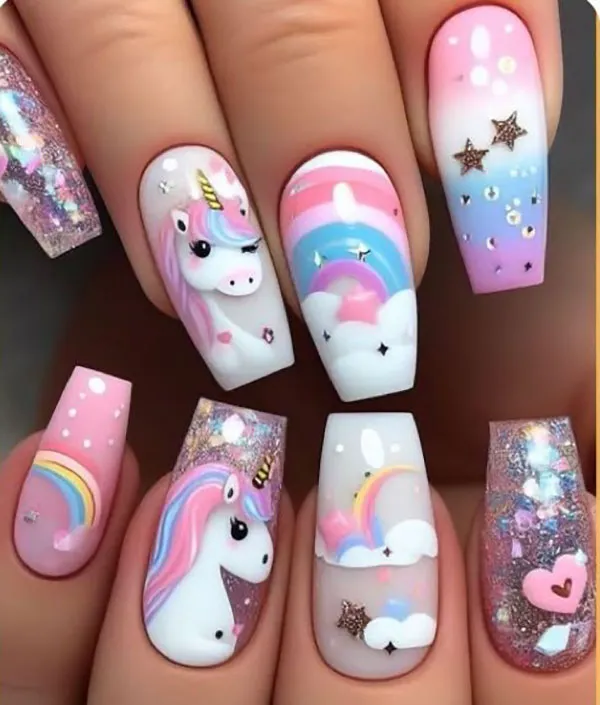 Fancy artificial nails 13