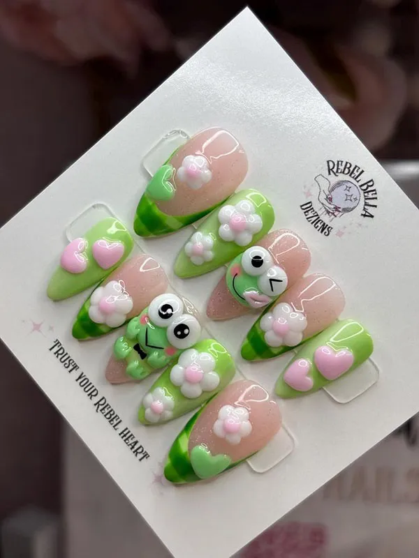 Fancy artificial nails 20