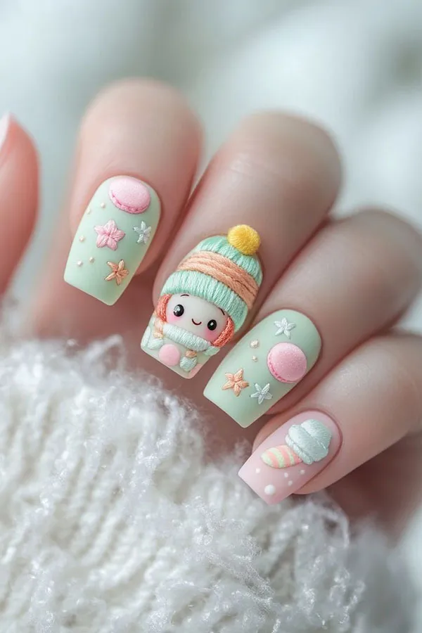 Fancy artificial nails 26