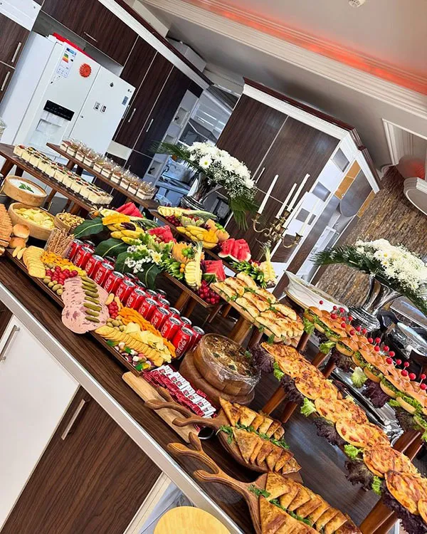 Finger food table arrangement 12