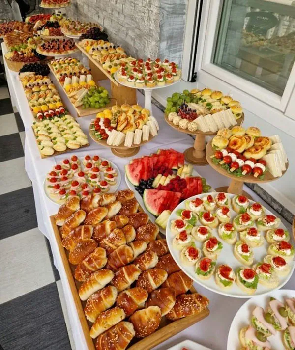 Finger food table arrangement 26