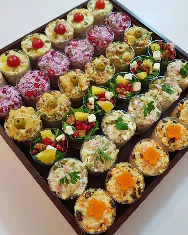 Finger food table arrangement 28
