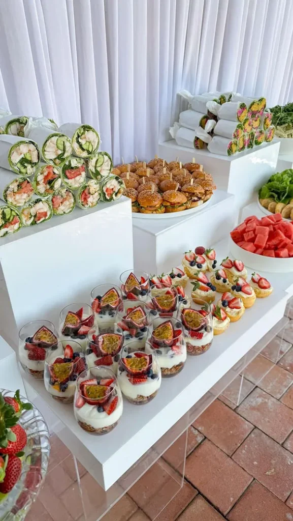 Finger food table arrangement 3