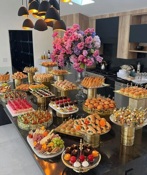Finger food table arrangement 31