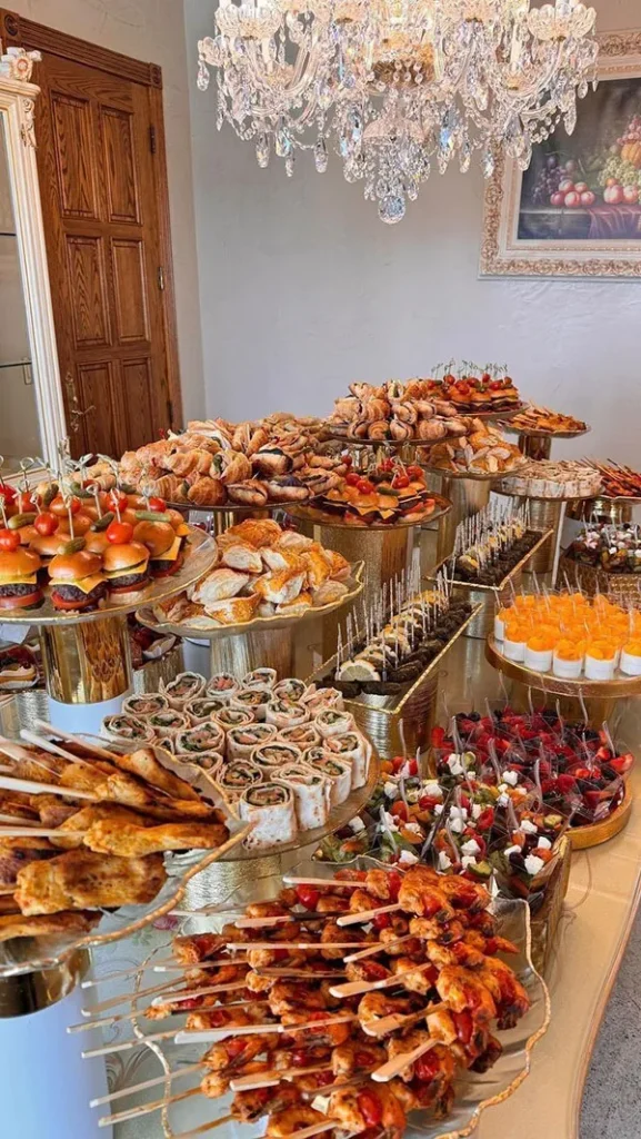 Finger food table arrangement 4